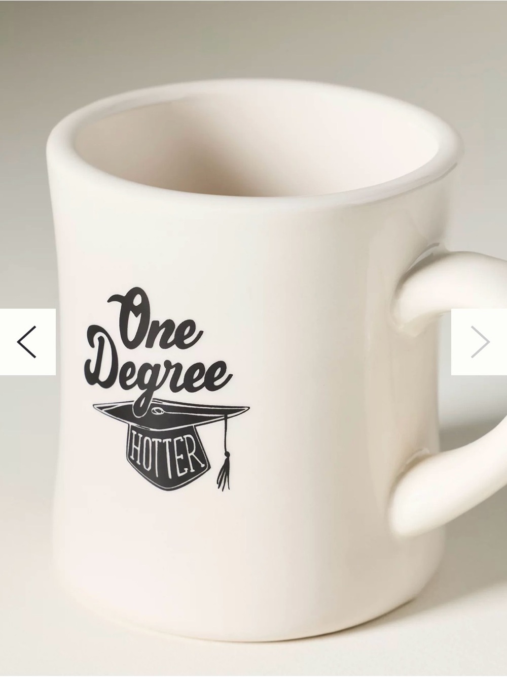 Anthropologie x Alice & Wonder “ One Degree Hotter “ Graduation Mug NIB Gift